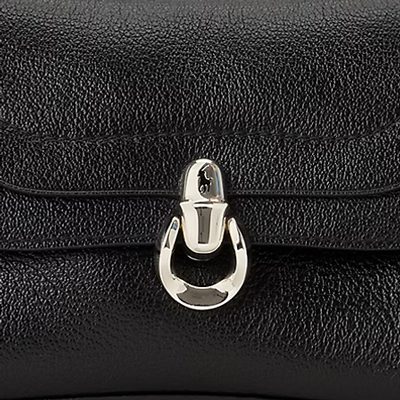 Polo Blaze Leather Top Handle in Black