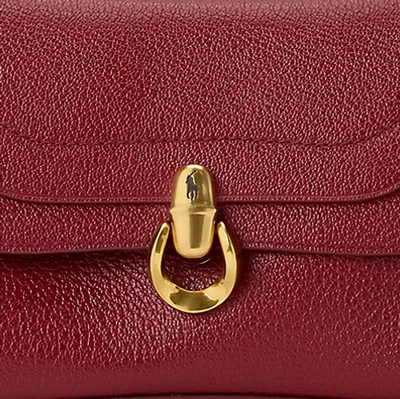Polo Blaze Leather Top Handle in Currant