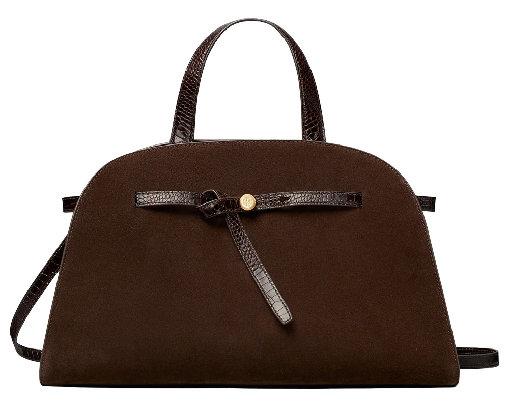 Tory Burch Romy Suede Bauletto Bag