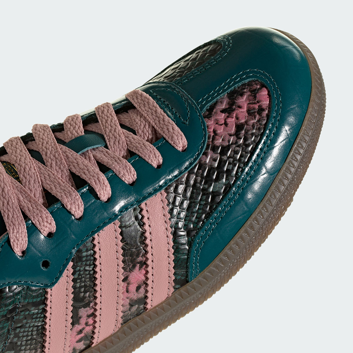 Adidas Samba Snakeskin Rich Green Wonder Mauve Gold Metallic Kk2473 8