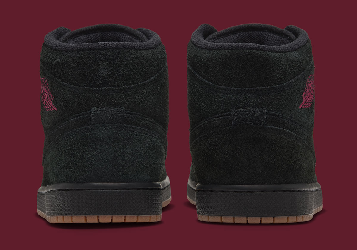 Air Jordan 1 Mid Black Gum Medium Brown Team Red Iq5491 001 7