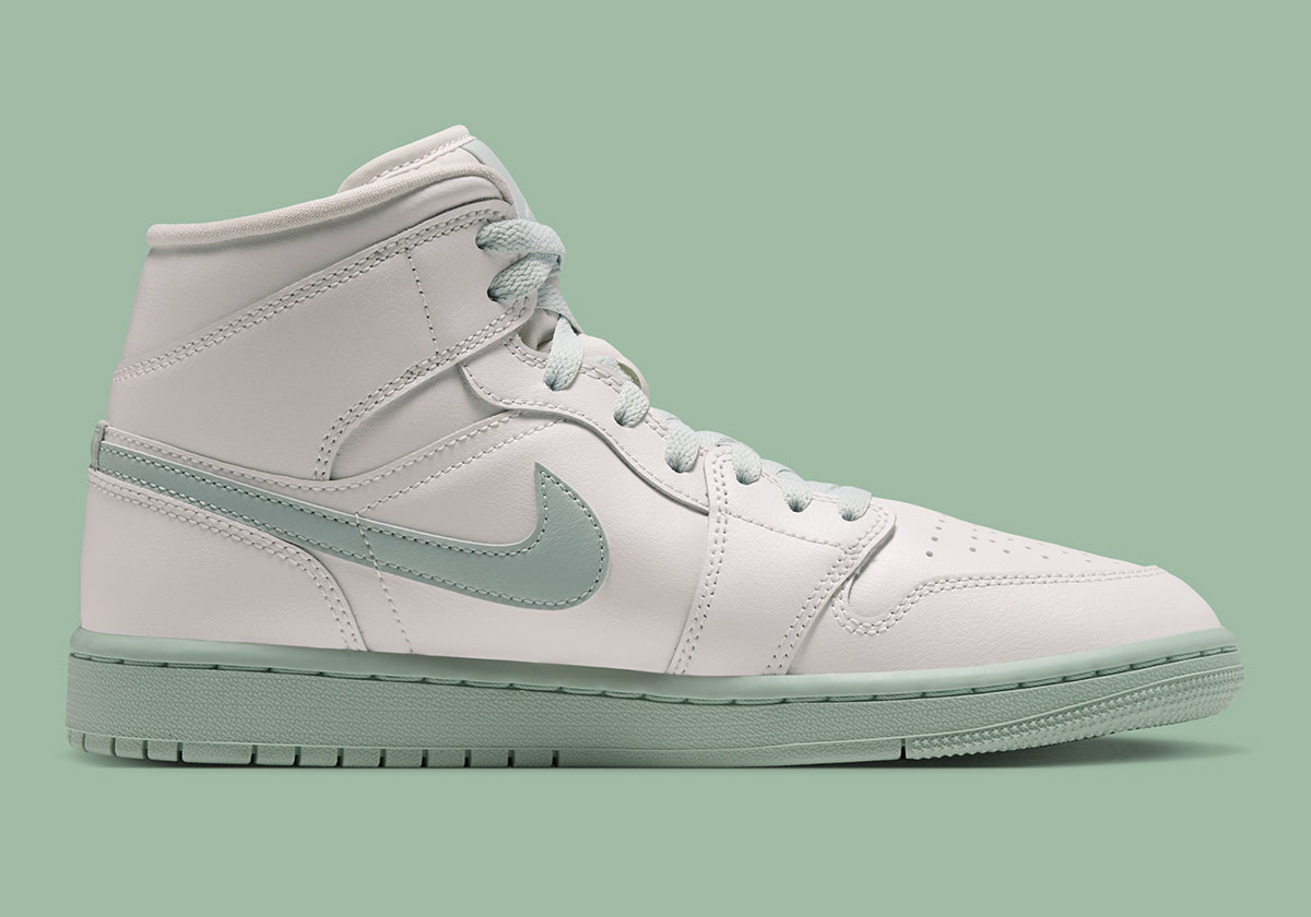 Air Jordan 1 Mid Sail Pistachio Frost Bq6472 124 3