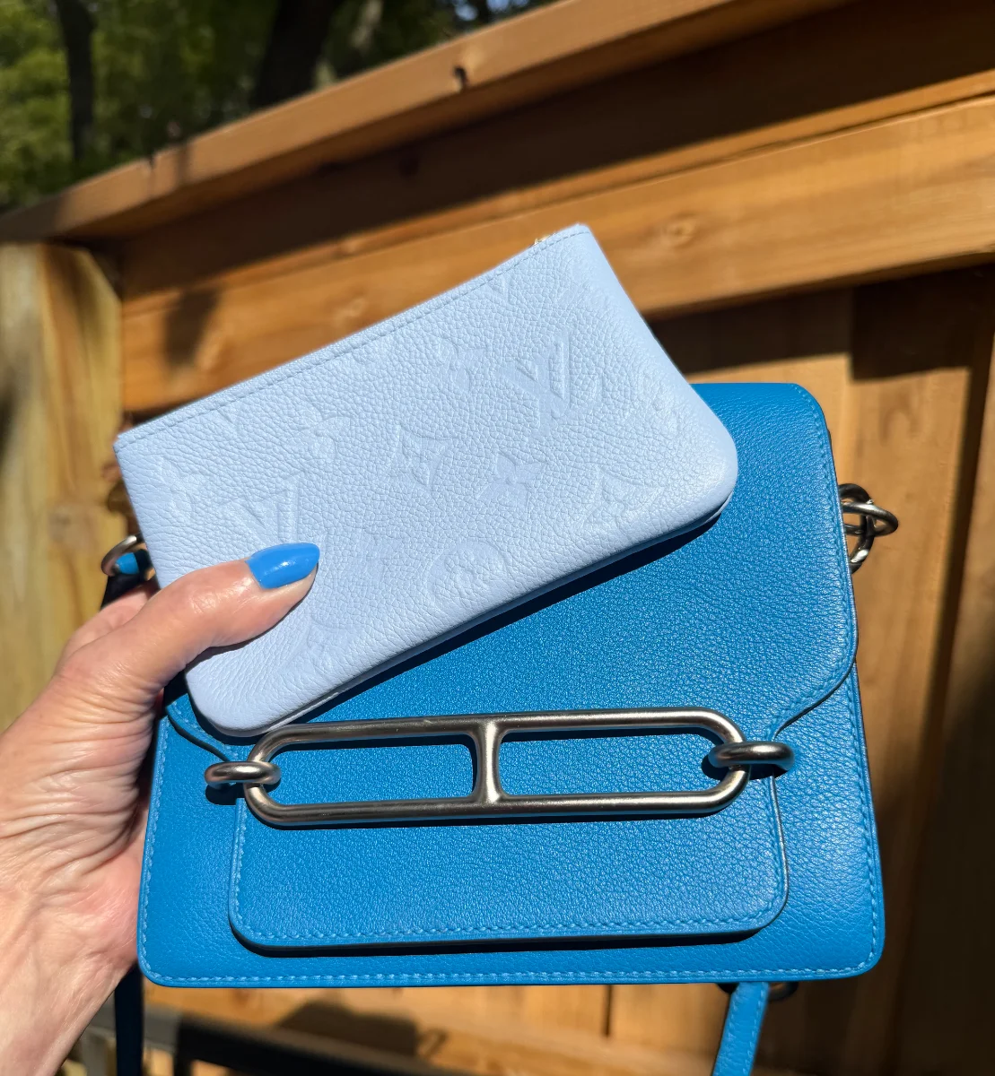 louis vuitto monogram empreinte S cles in blue iris 1