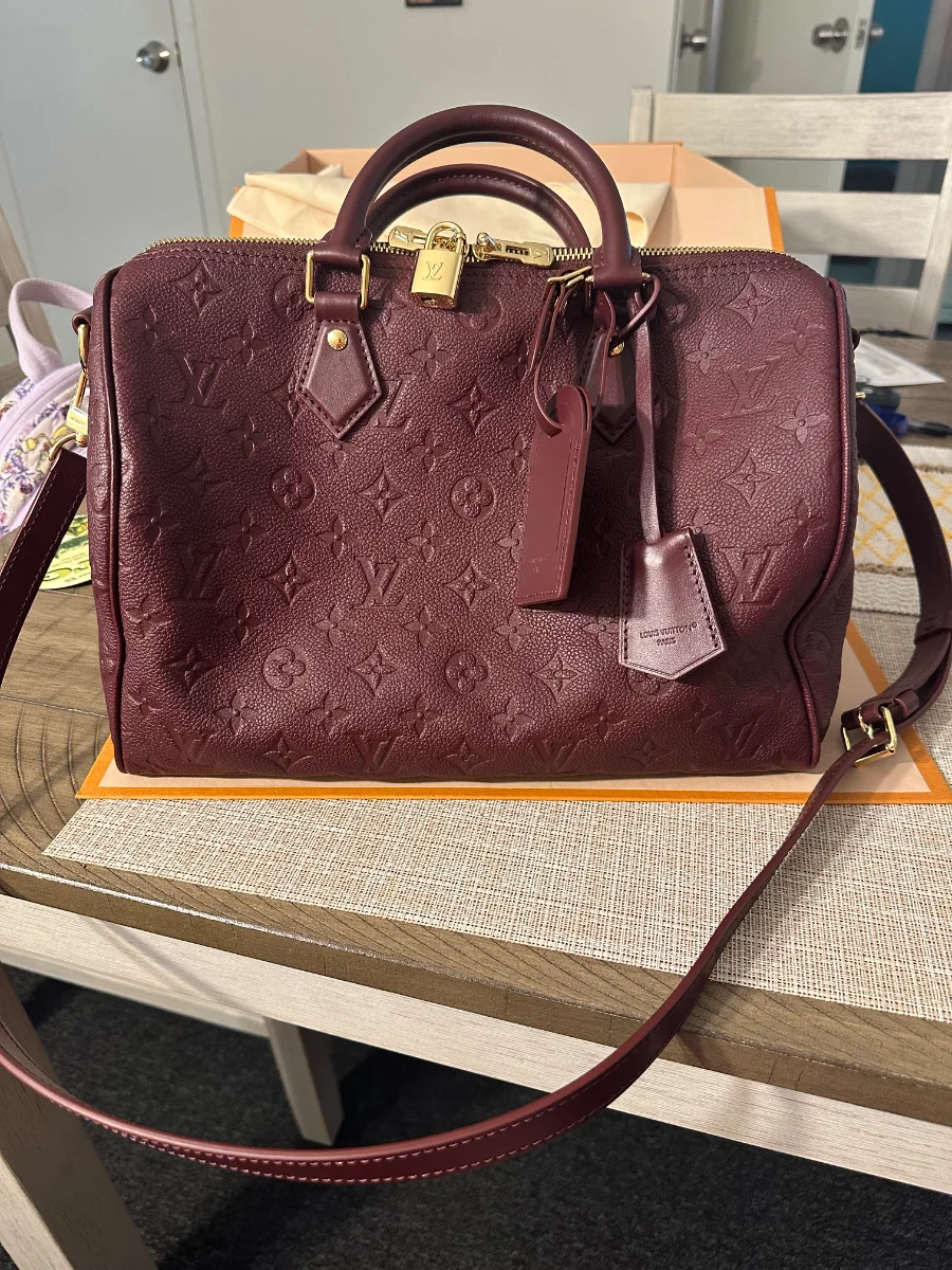 louis vuitton grenat speedy 30 soft