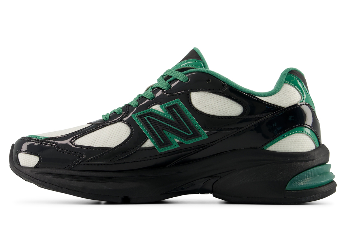 New Balance 2010 Black Green Patent Leather U20104cj 8