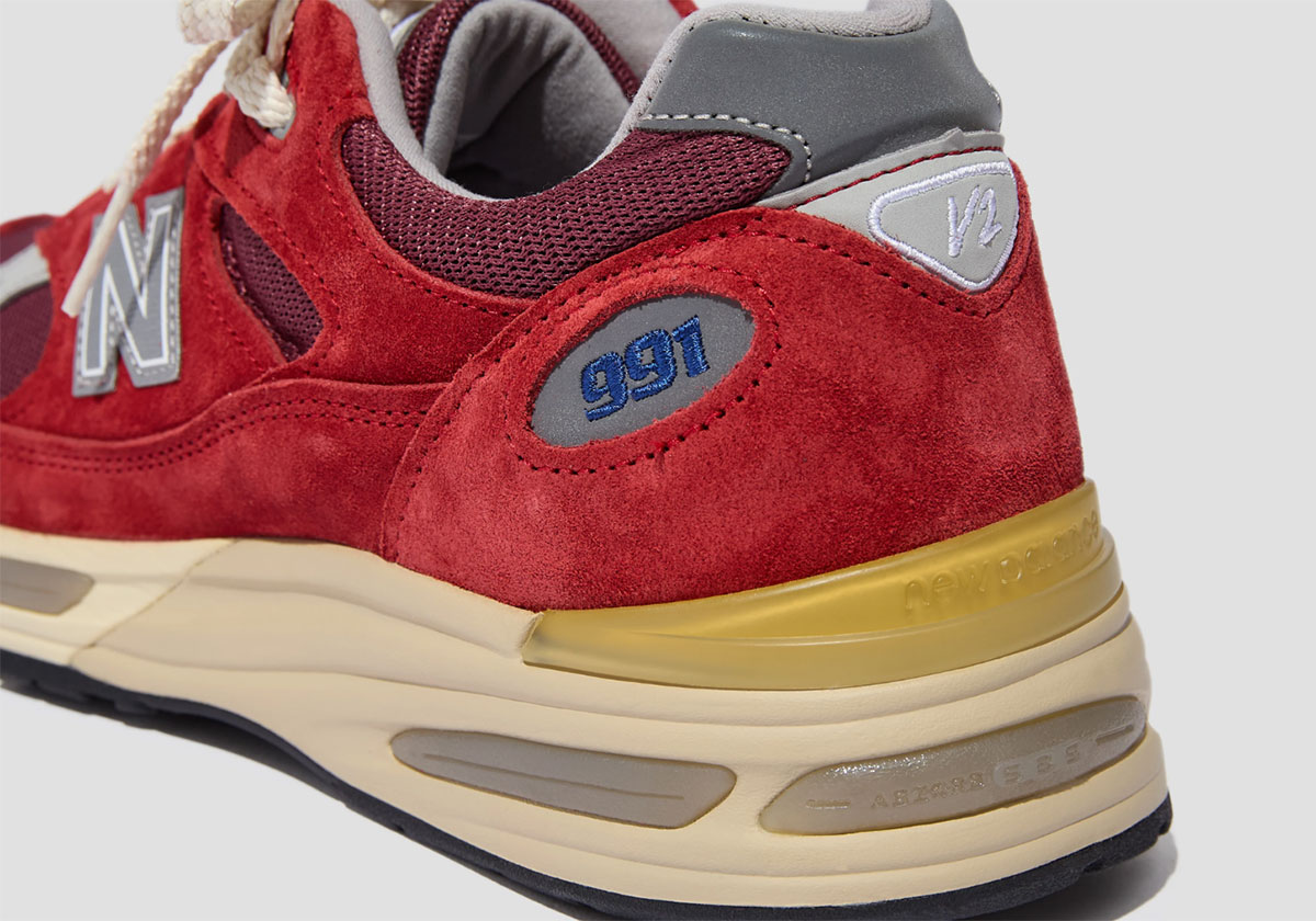 New Balance 991v2 Karanda Red Cordovan U991rs2 3