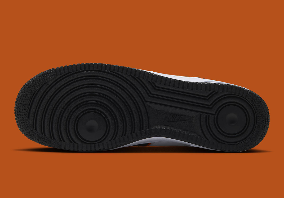 Nike Air Force 1 Low Black White Campfire Orange Iq0187 002 3