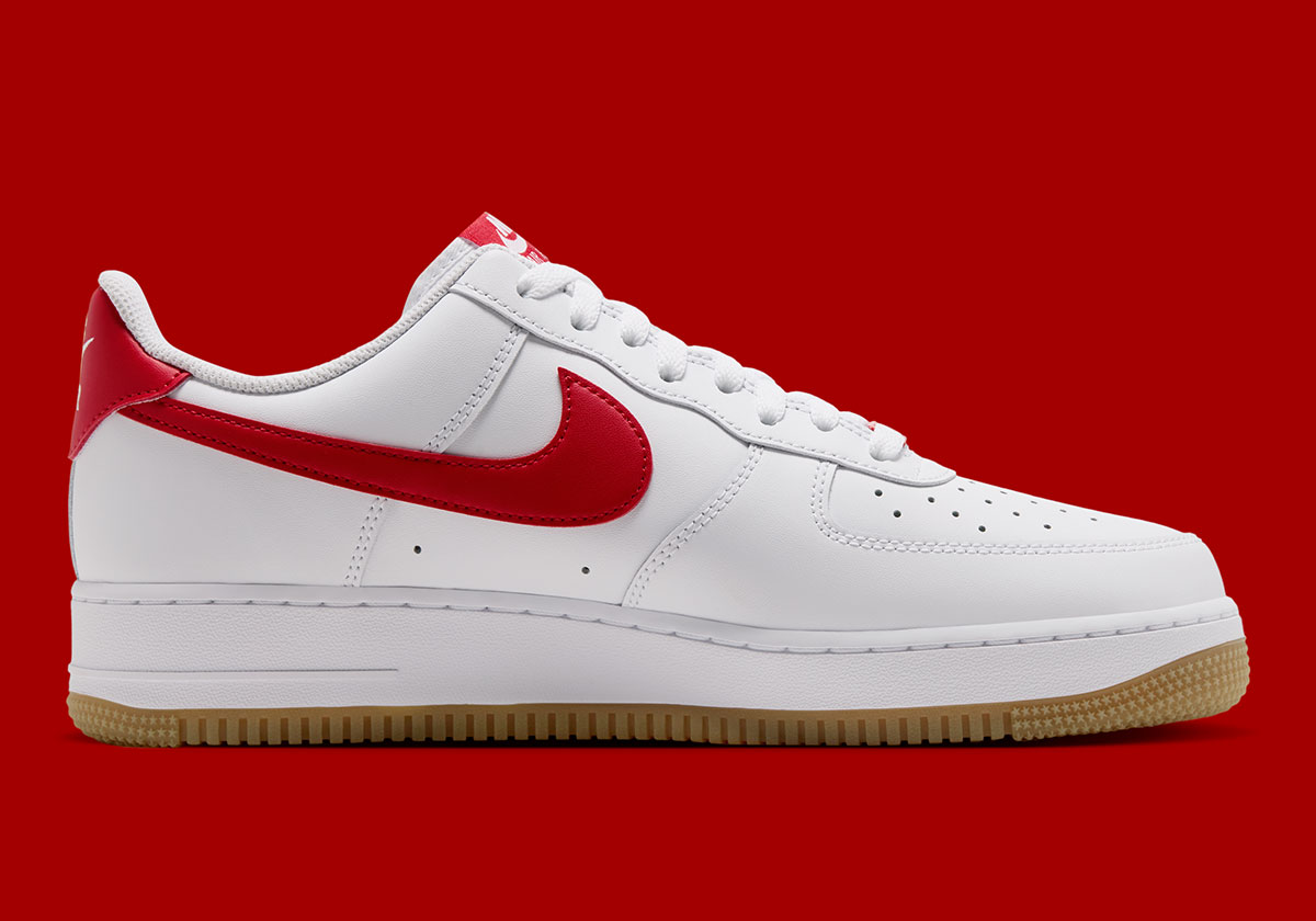 Nike Air Force 1 Low White Gum Light Brown Challenge Red Fj4146 136 4