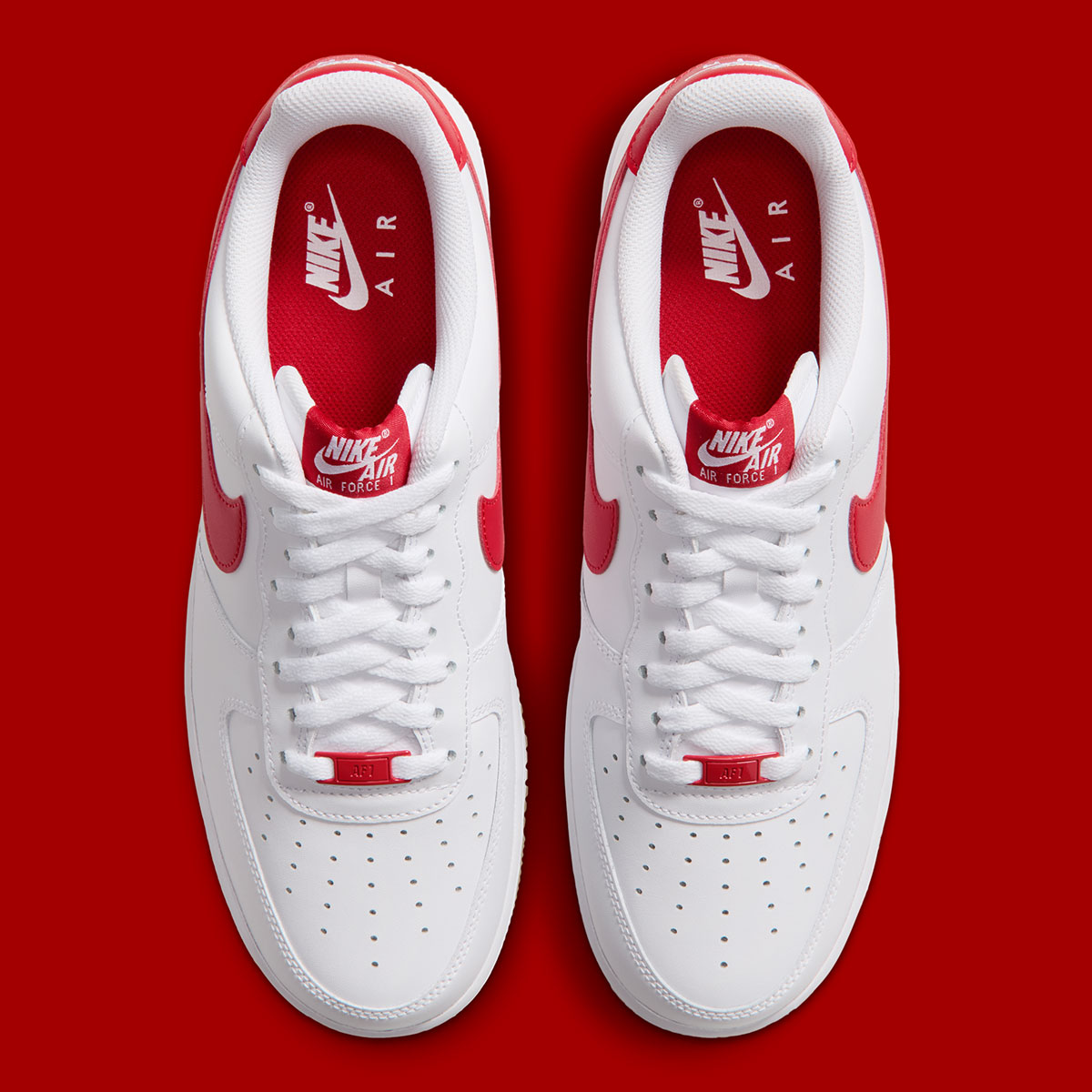 Nike Air Force 1 Low White Gum Light Brown Challenge Red Fj4146 136 5