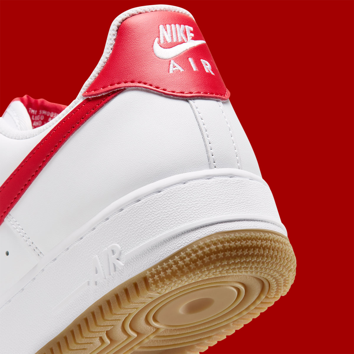 Nike Air Force 1 Low White Gum Light Brown Challenge Red Fj4146 136 9
