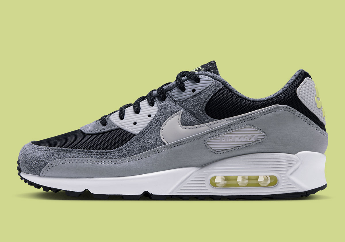 Nike Air Max 90 Black Light Smoke Grey Platinum Tint Hq3817 002 2