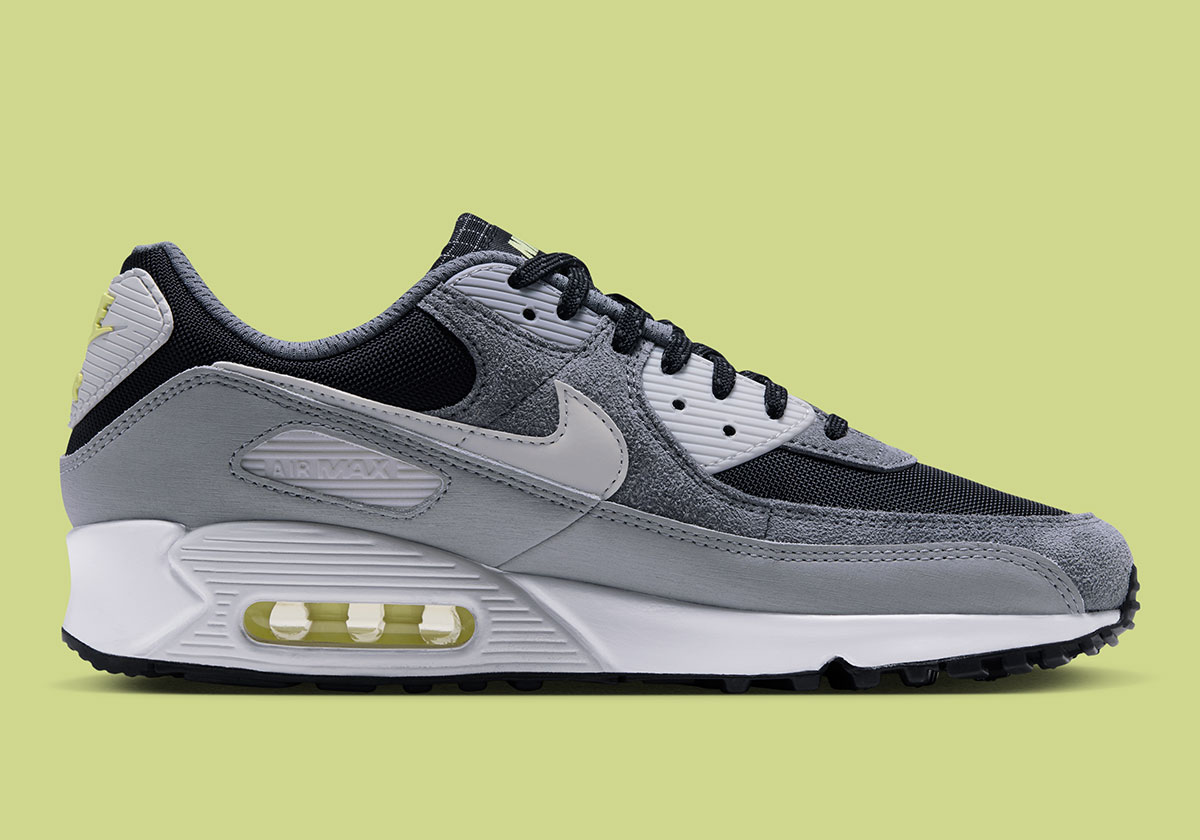 Nike Air Max 90 Black Light Smoke Grey Platinum Tint Hq3817 002 4