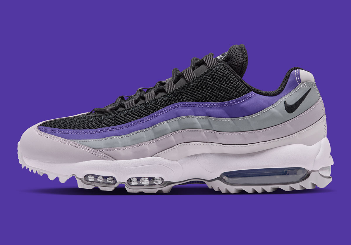 Nike Air Max 95 Golf Vast Grey Dark Iris Silver Lilac Hv4696 004 2