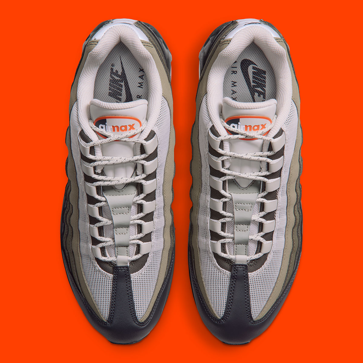 Nike Air Max 95 Light Bone Anthracite Dark Loden Safety Orange Iq7128 003 5