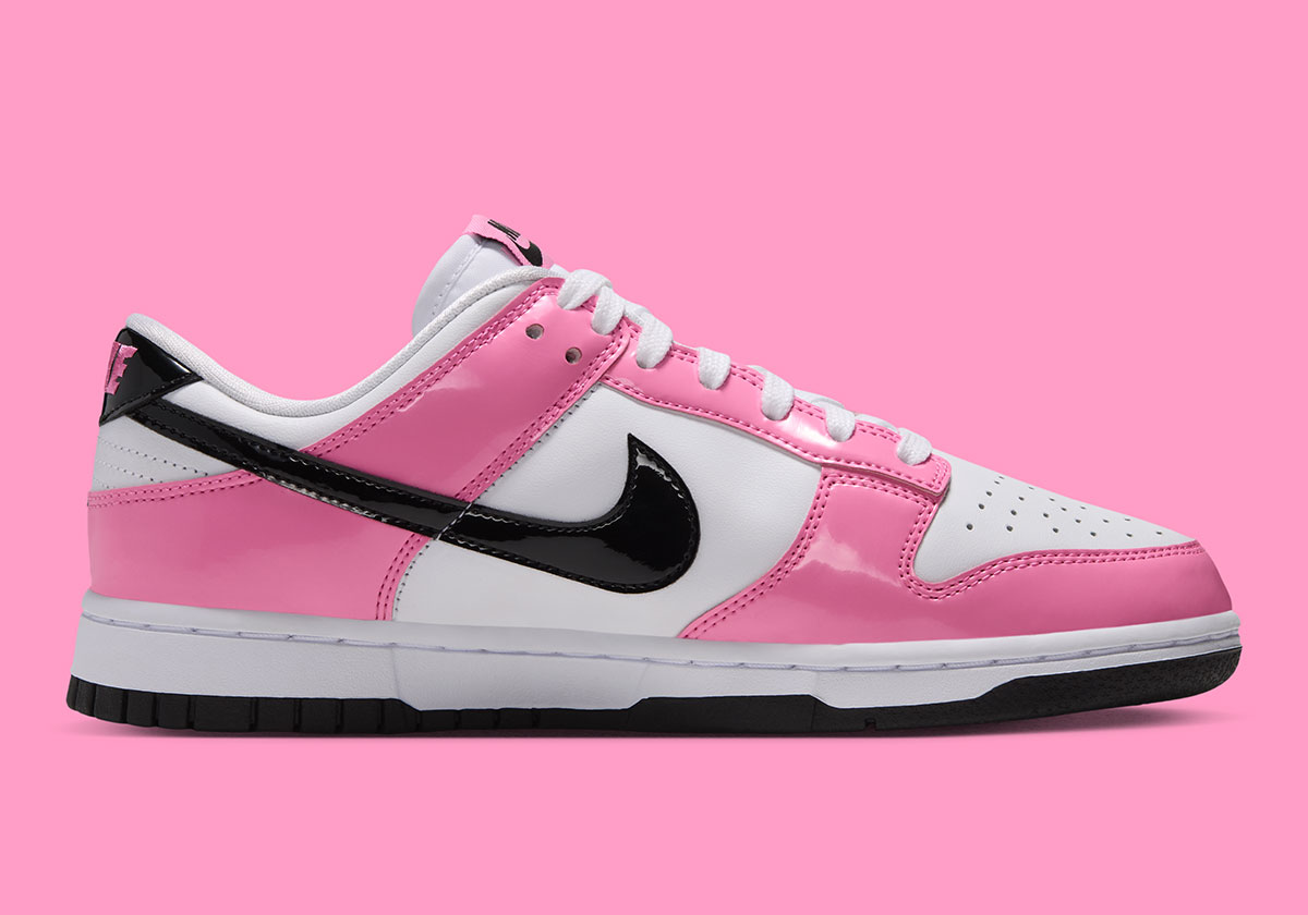 Nike Dunk Low Pink Spell Black Patent Ir2417 601 3