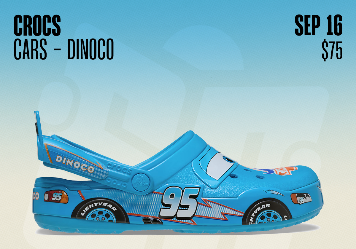 Sneaker Releases September 13 September 19 2026 Crocs Cars Dinoco
