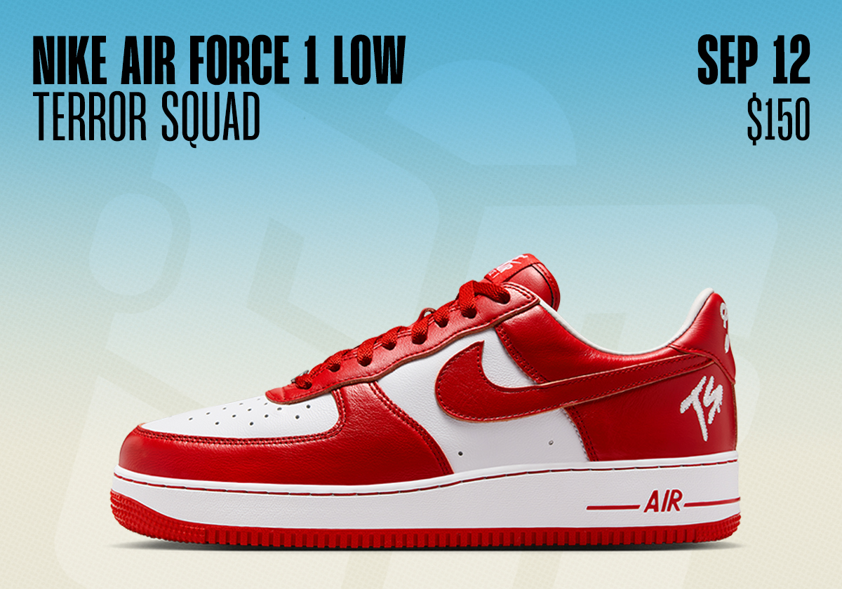 Sneaker Releases September 6 12 2026 Nike Air Force 1 Low Terror Squad