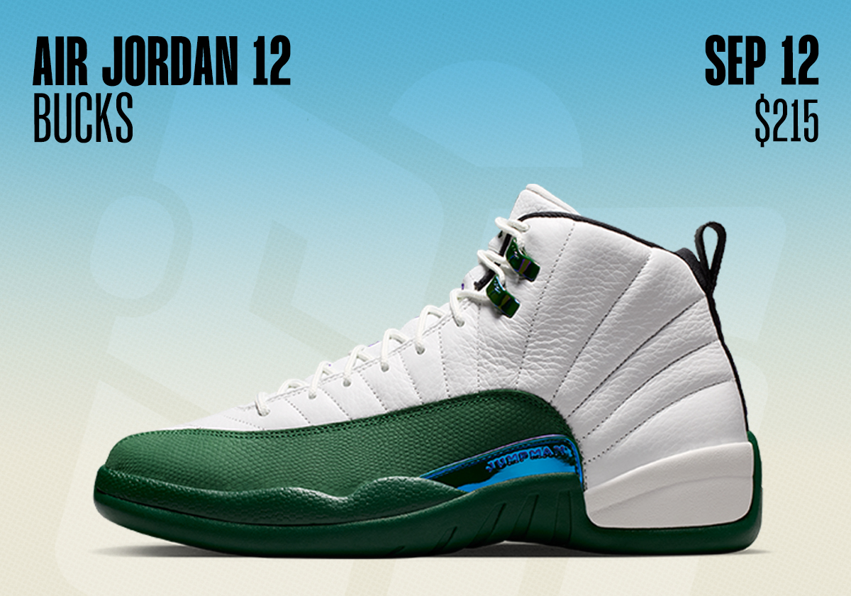 Sneaker Releases September 6 September 12 2026 Air Jordan 12 Bucks