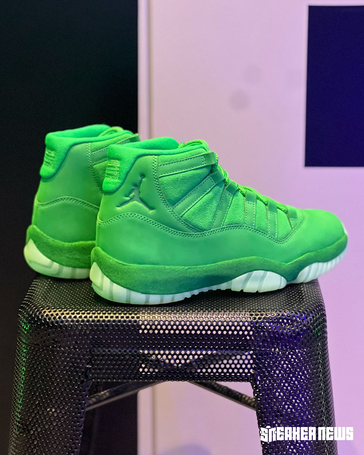 2026 Air Jordan 11 Space Jam Green Screen 3