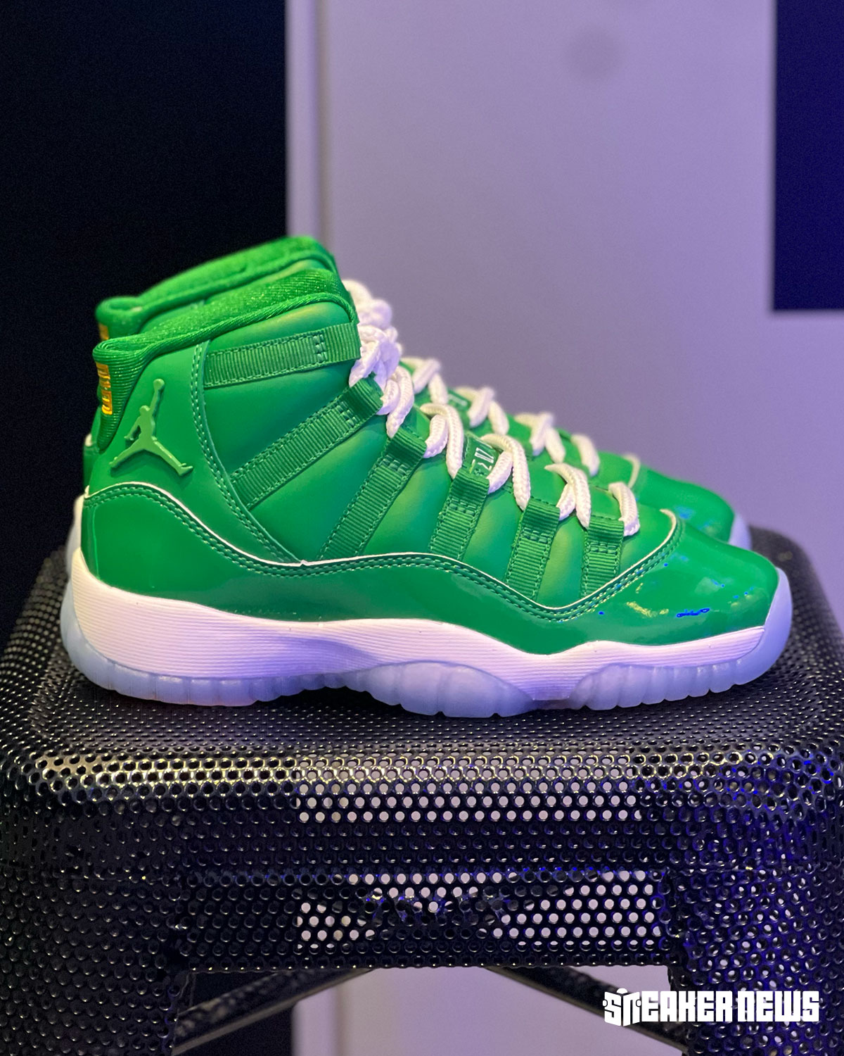 2026 Air Jordan 11 Space Jam Green Screen Gs Sample 1