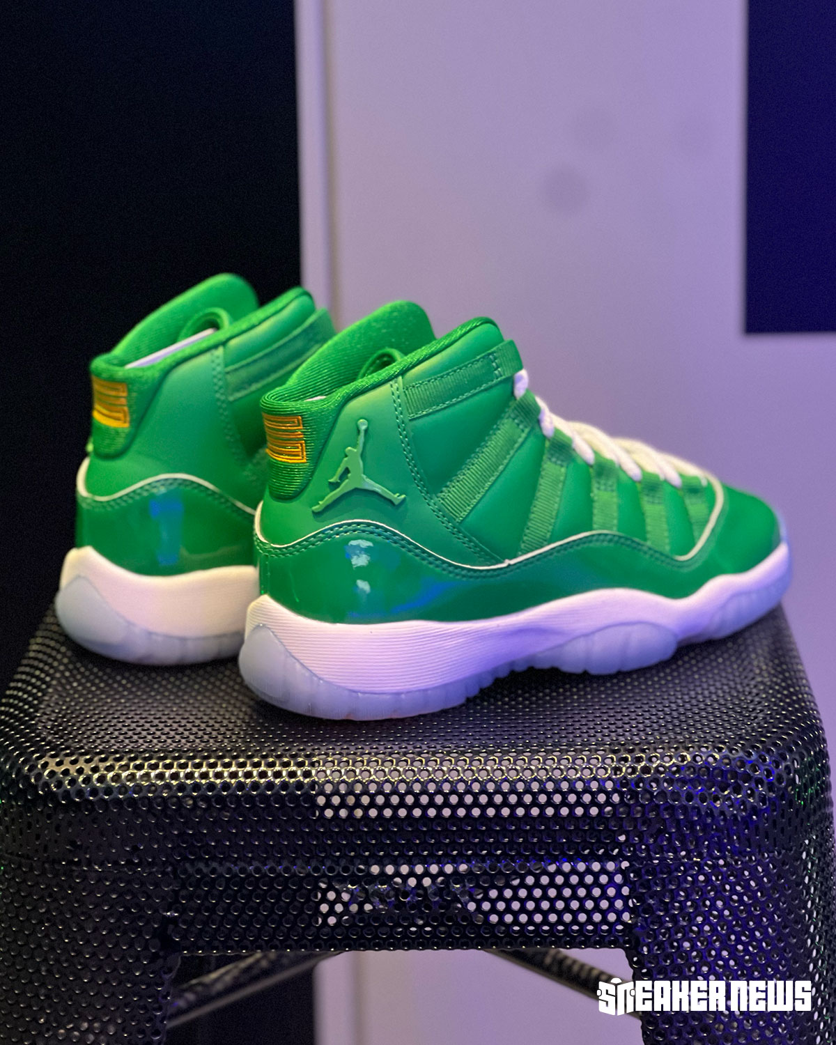 2026 Air Jordan 11 Space Jam Green Screen Gs Sample 3