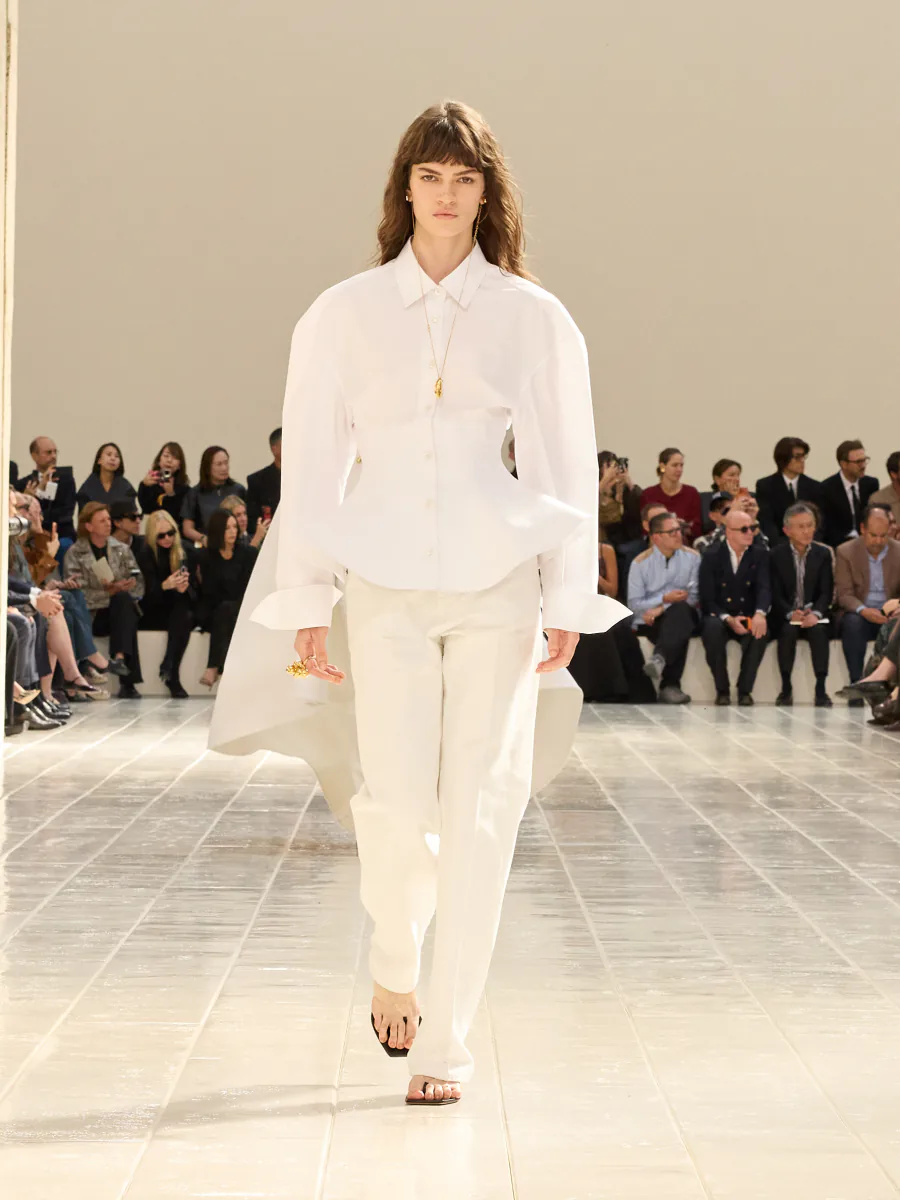 BALENCIAGA SUMMER 27 COLLECTION LOOK 1 ALAINA