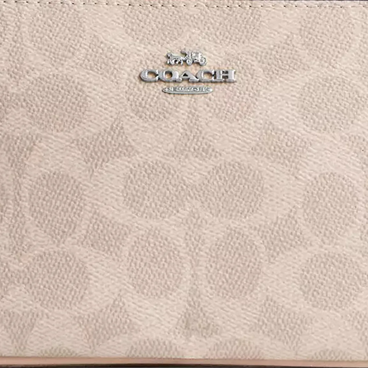 Caoch Nolita 19 signature canvas-Silver-Sand-Taupe Caoch Nolita 19 signature canvas Silver Sand Taupe