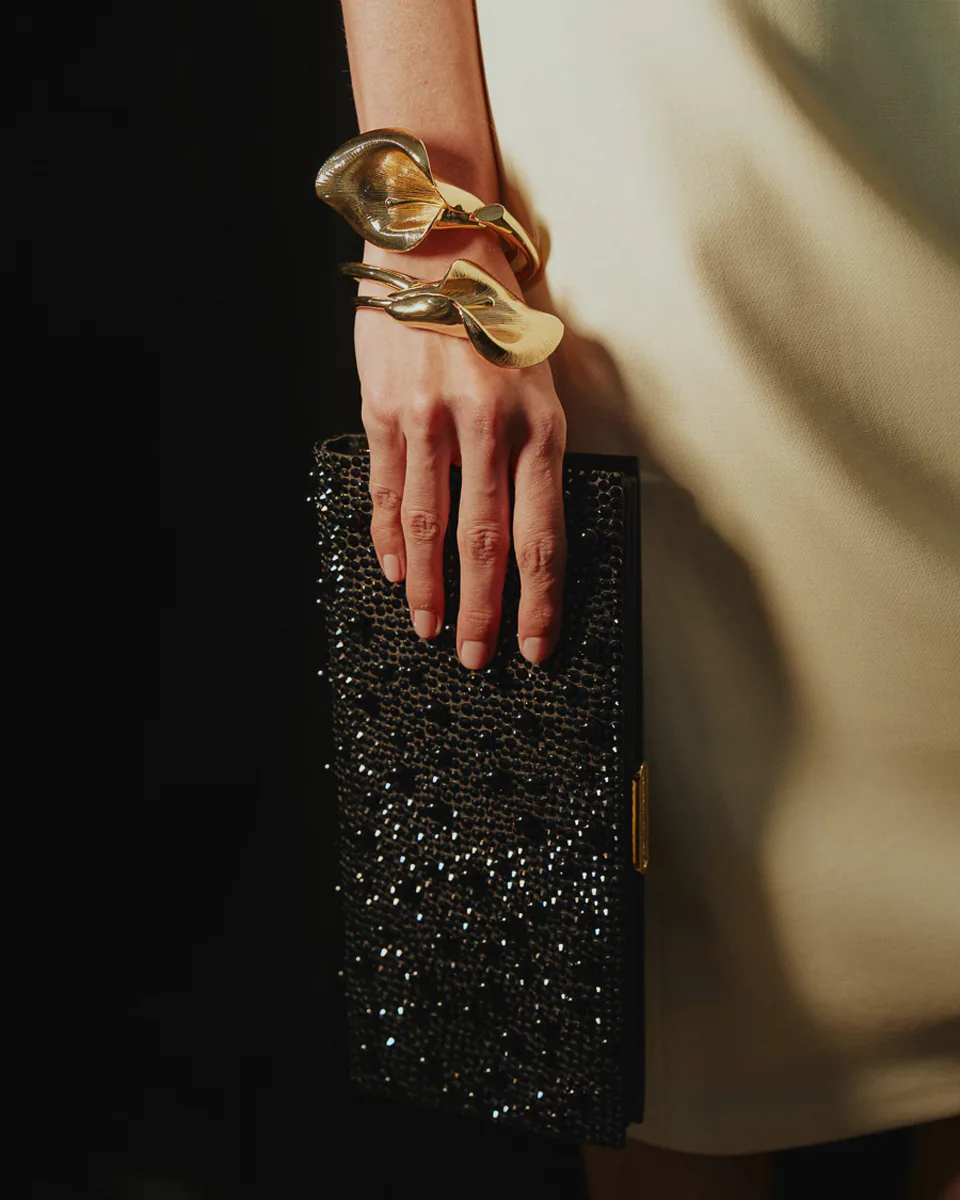 Carolina Herrera Pats Beaded Crystal Clutch Bag 2
