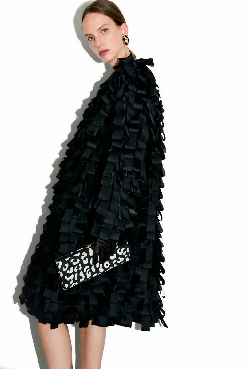 Carolina Herrera Pats Leopard Jacquard Clutch 1