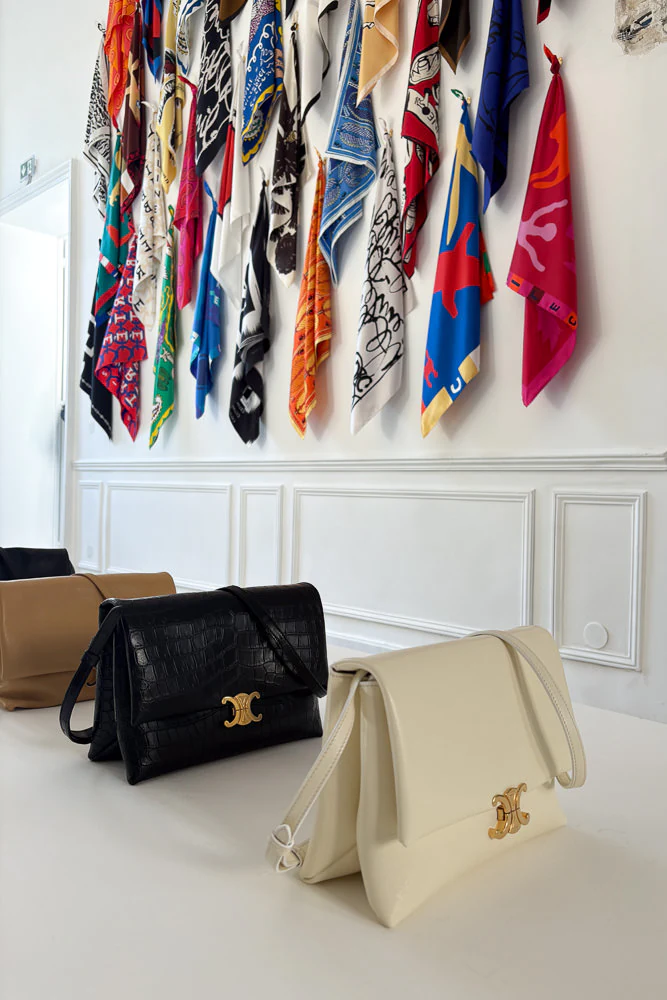Celine Soft Triomphe Bag SS27 White1