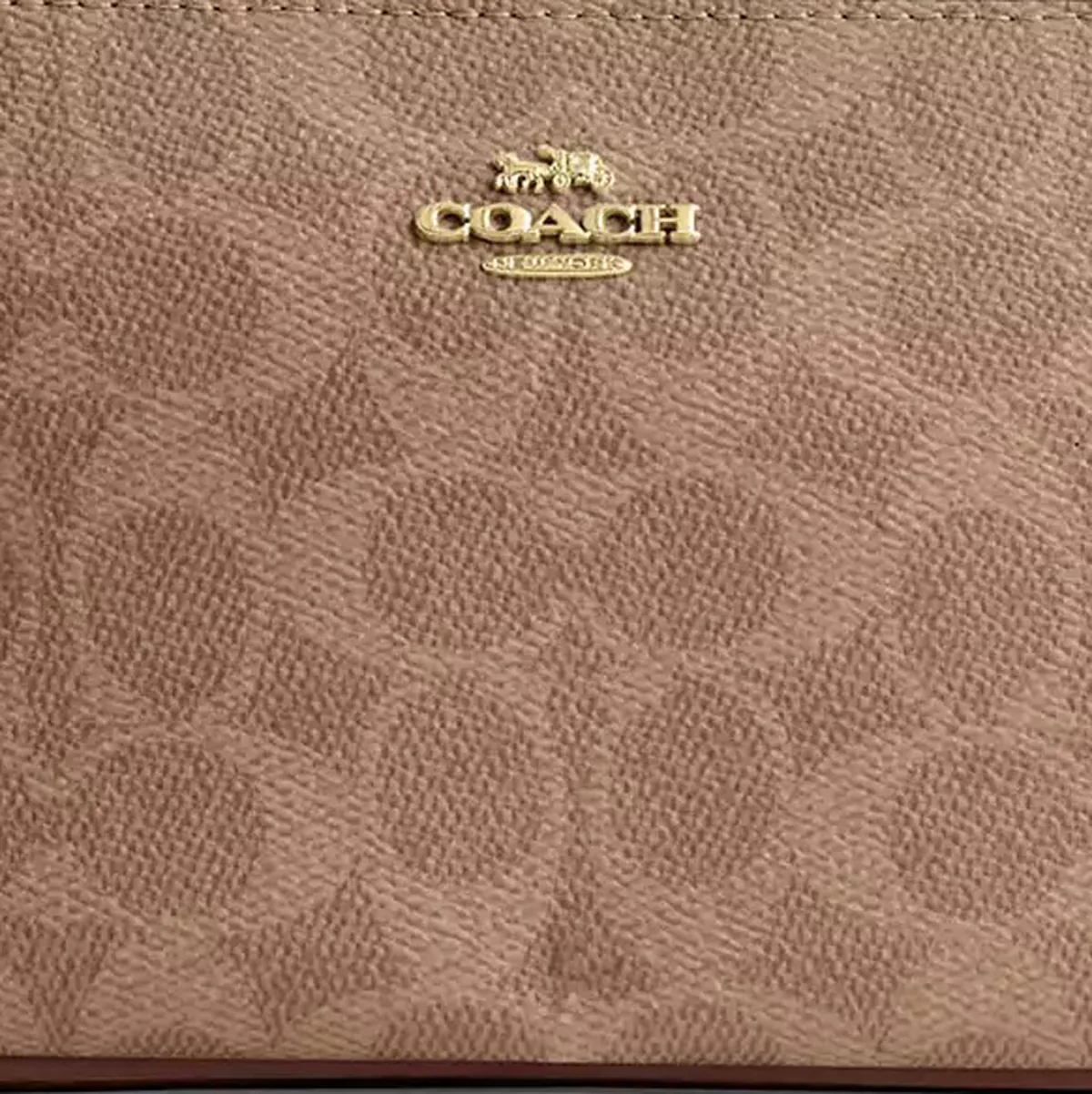 Coach Nolita 19 signature canvas-Gold-Tan-Brown Coach Nolita 19 signature canvas Gold Tan Brown