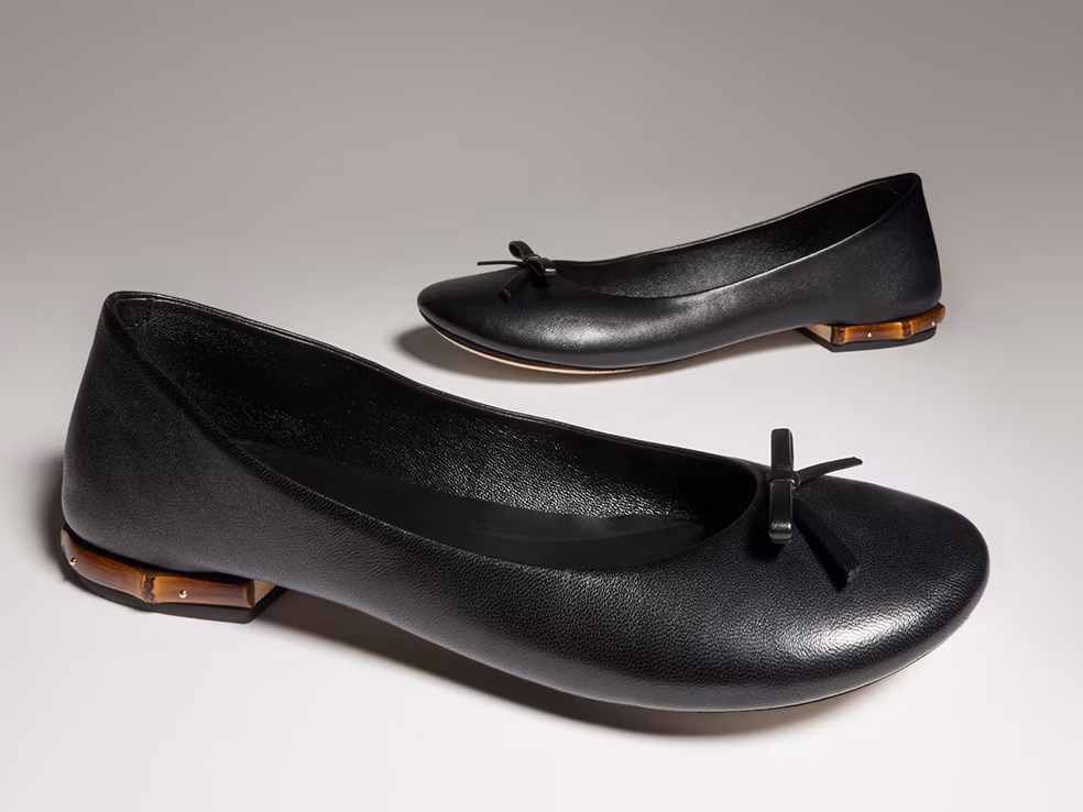 Gucci Womens ballerina with bamboo edited