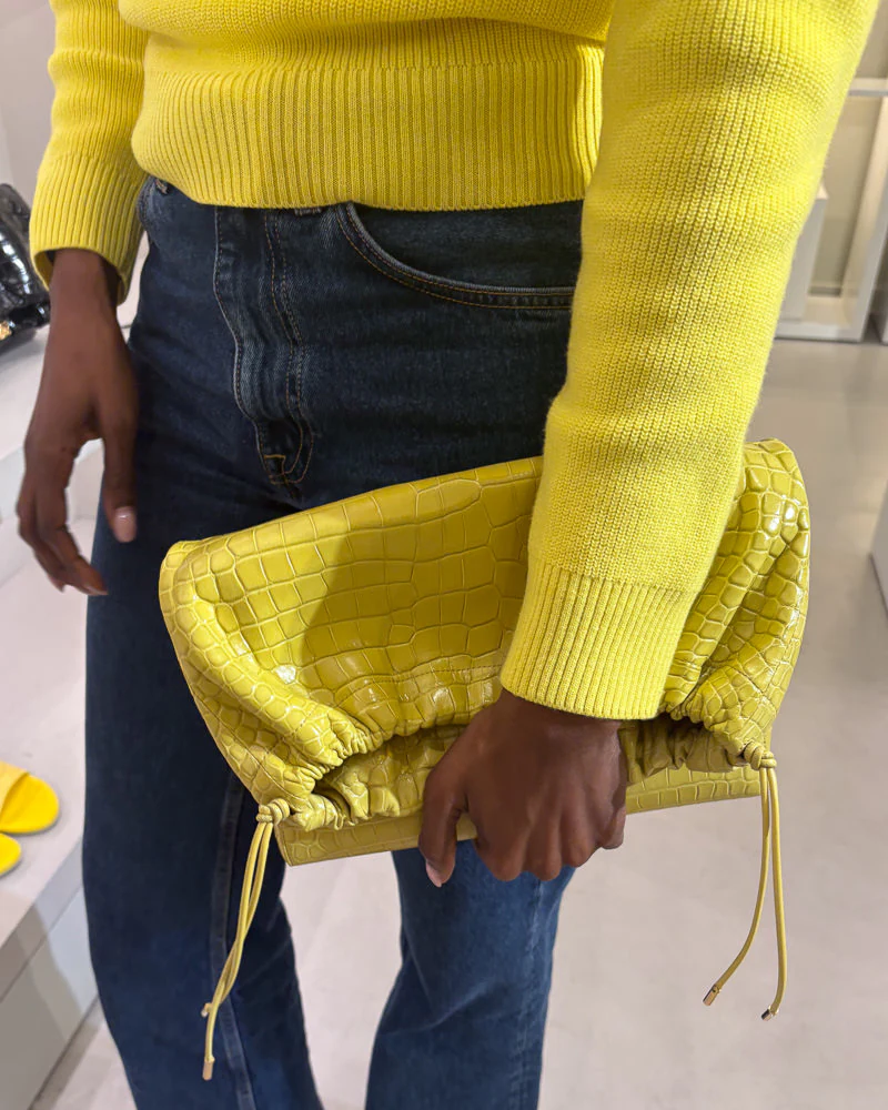 Loewe Spring 2026 Runway Yellow Clutch1