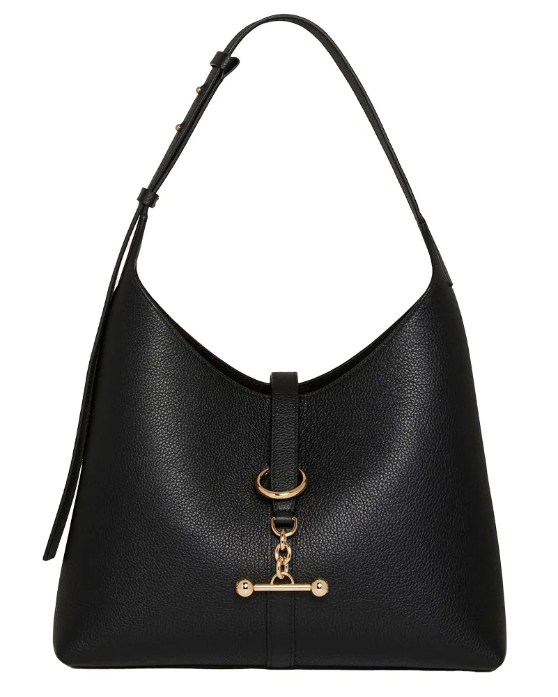 Strathberry Kite Hobo Black