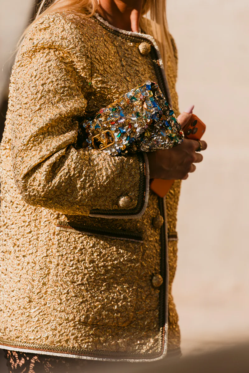 Valentino Garavani DeVain Sequin Small Shoulder Bag