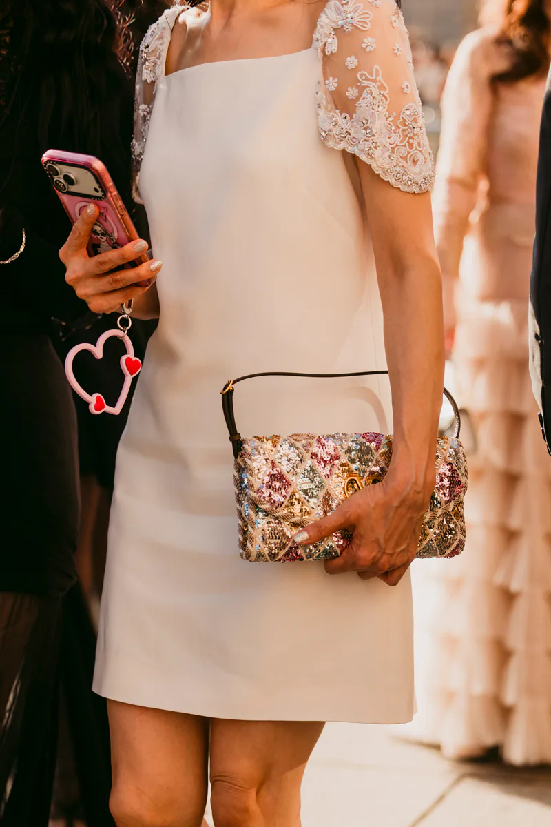 Valentino Garavani Devain Small Shoulder Bag With Rhombelle Embroidery