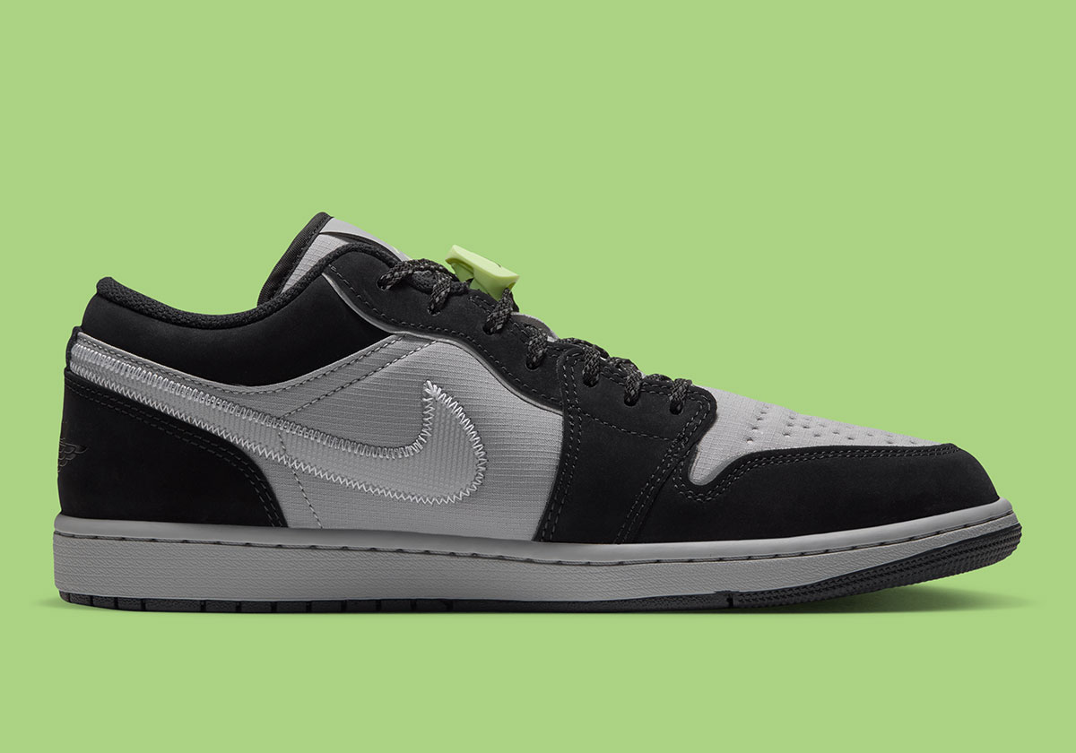 Air Jordan 1 Low Light Smoke Grey Black Reflect Silver Barely Volt Ir2049 001 4