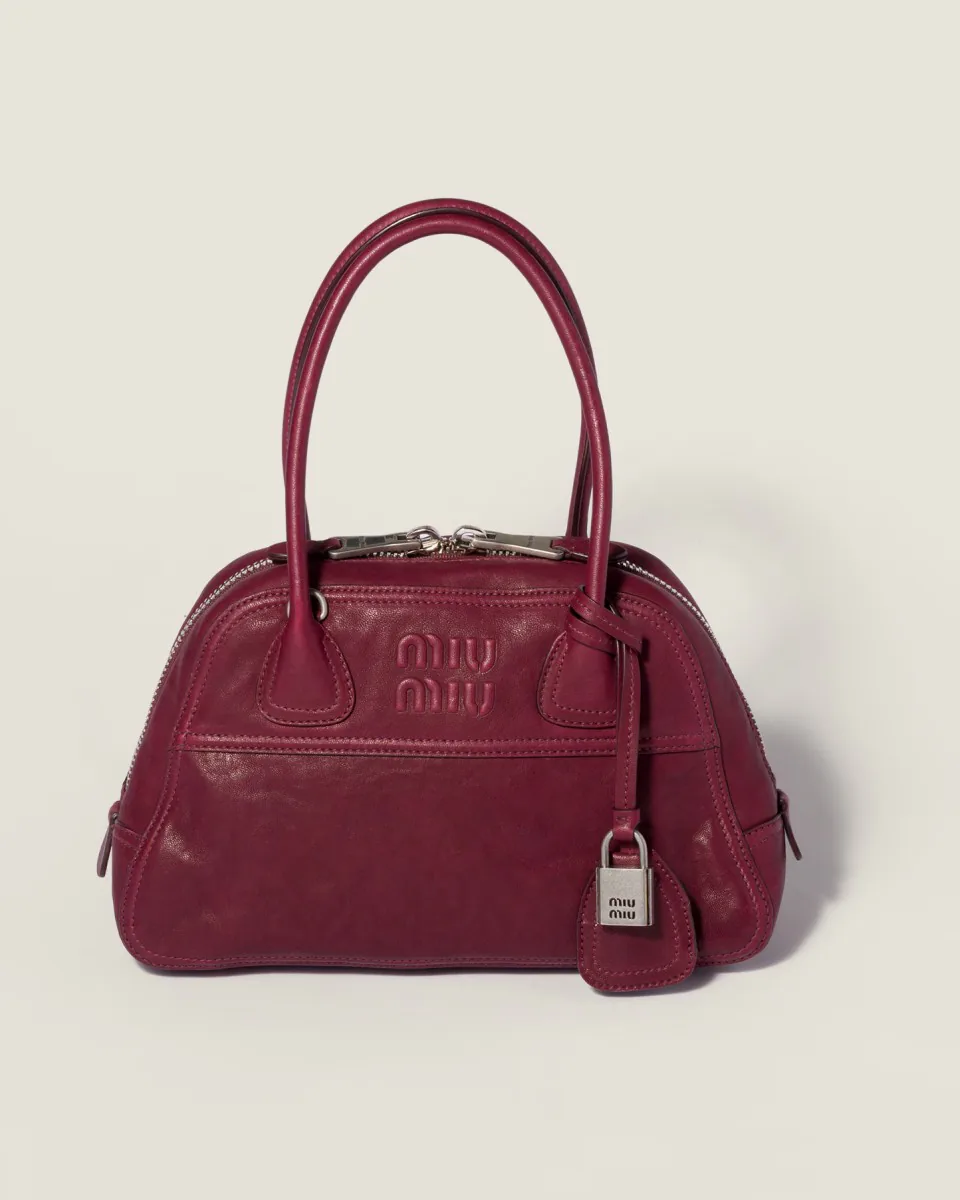 Miu Miu Vivant nappa leather bag