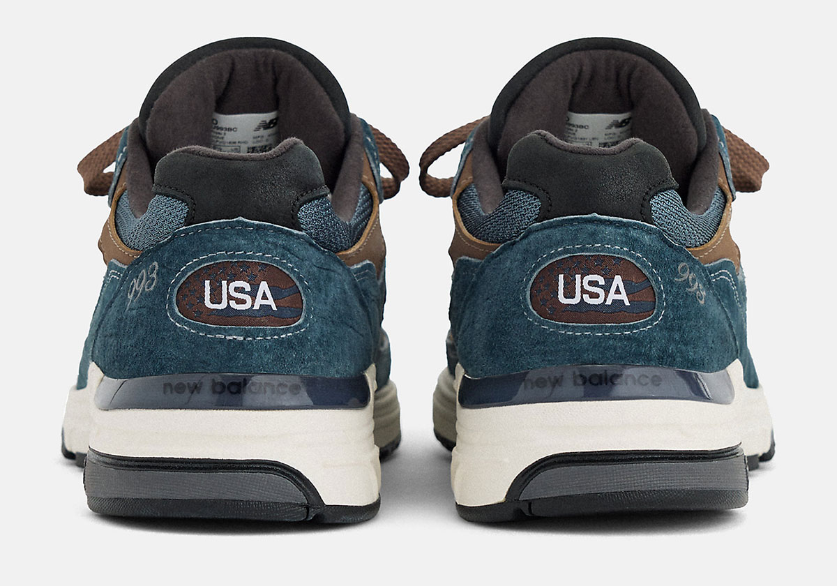 New Balance 993 Made In Usa Shadow Blue Cortado U993bc 4