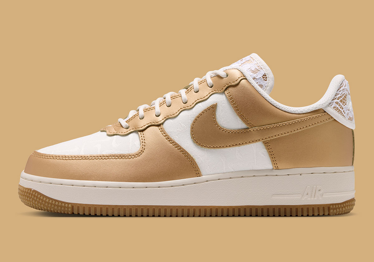 Nike Air Force 1 Low Lace Sail Metallic Gold Ix7038 121 3