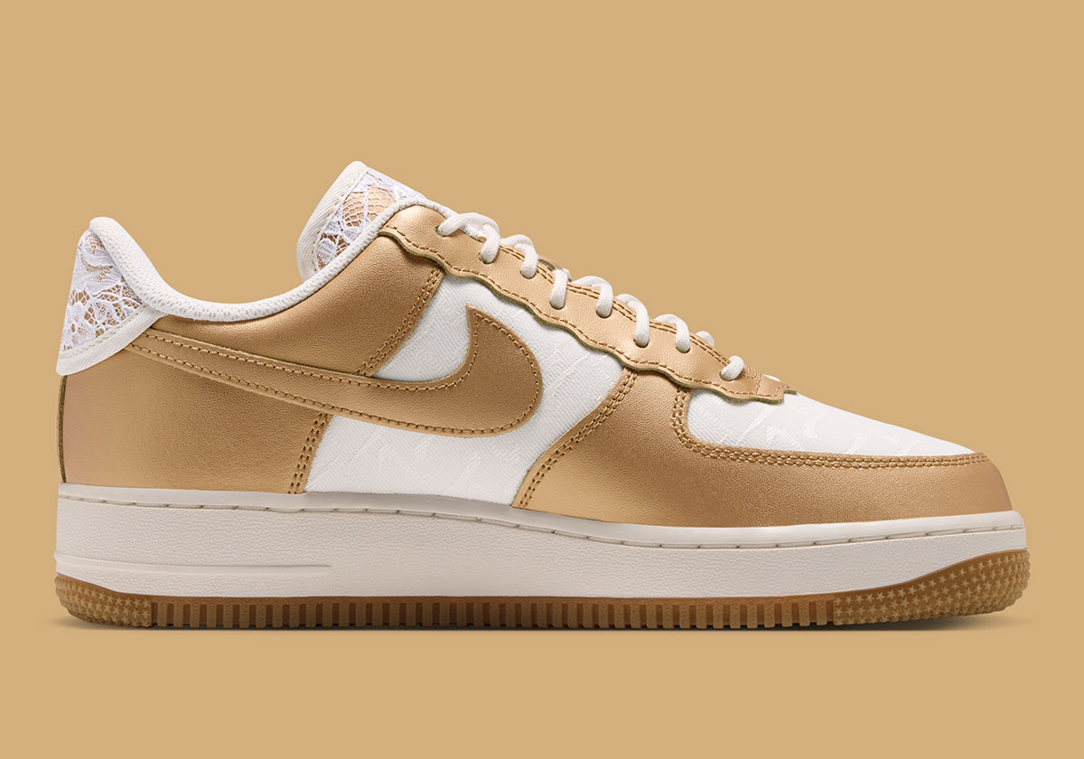 Nike Air Force 1 Low Lace Sail Metallic Gold Ix7038 121 5