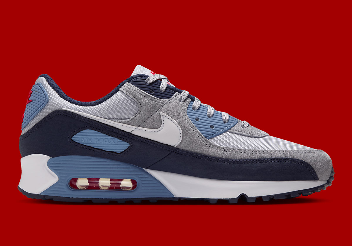 Nike Air Max 90 Geyser Grey Thunder Blue Hq3817 094 4