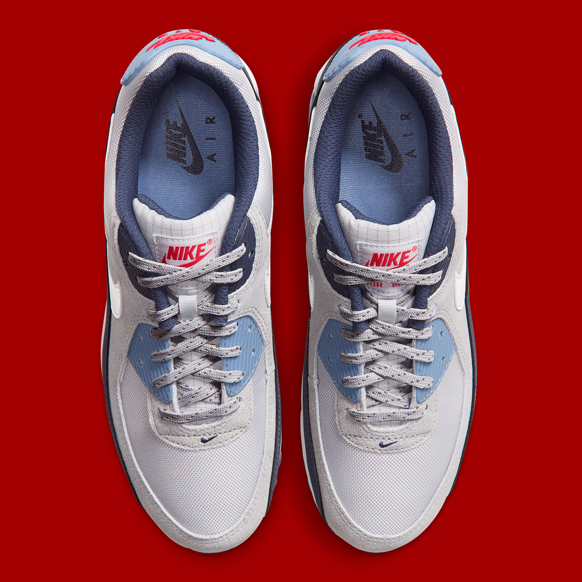 Nike Air Max 90 Geyser Grey Thunder Blue Hq3817 094 5