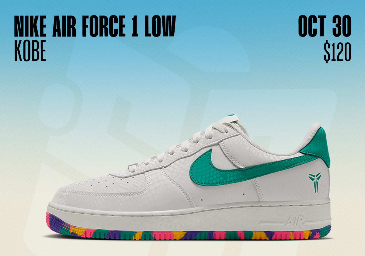 Sneaker Releases October 25 31 2026 Nike Air Force 1 Low Kobe