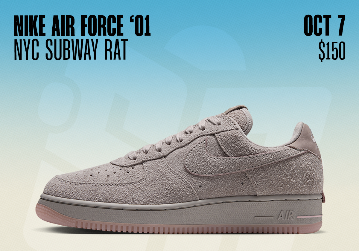 Sneaker Releases October 4 October 10 2026 Nike Air Force 1 01 Subway Rat