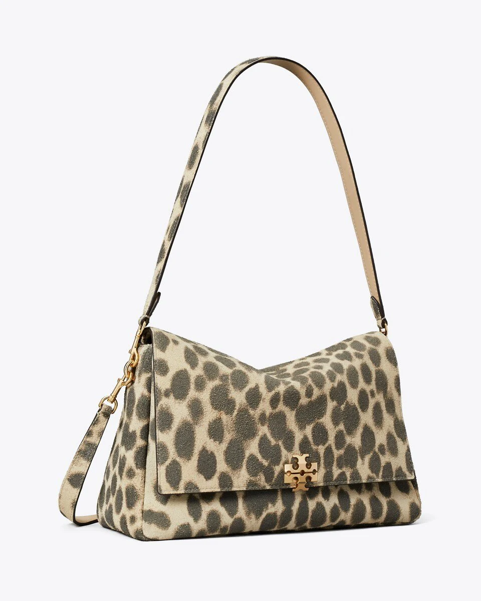 Tory Burch Charlie Suede Shoulder Bag